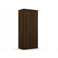 Manhattan Comfort 116GMC5 Mulberry 2.0 Sectional Modern Armoire Wardrobe Closet with 2 Drawers in Brown